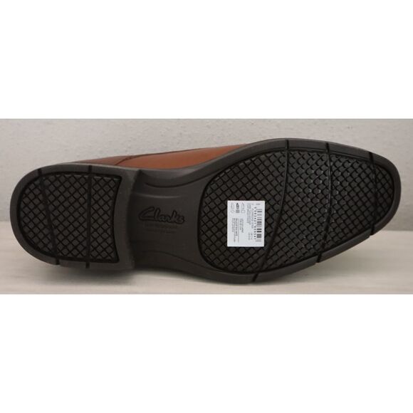 Clarks Artisan 26184339 Men's Sz 10M Dark Tan Leather Eldredge Step Loafers - Picture 8 of 12